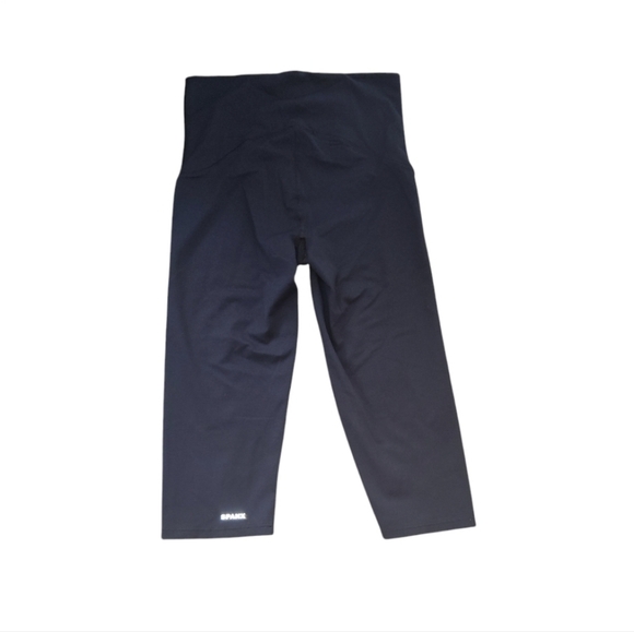 Spanx Active Cropped Navy Leggings High Waisted Size M - Picture 2 of 5